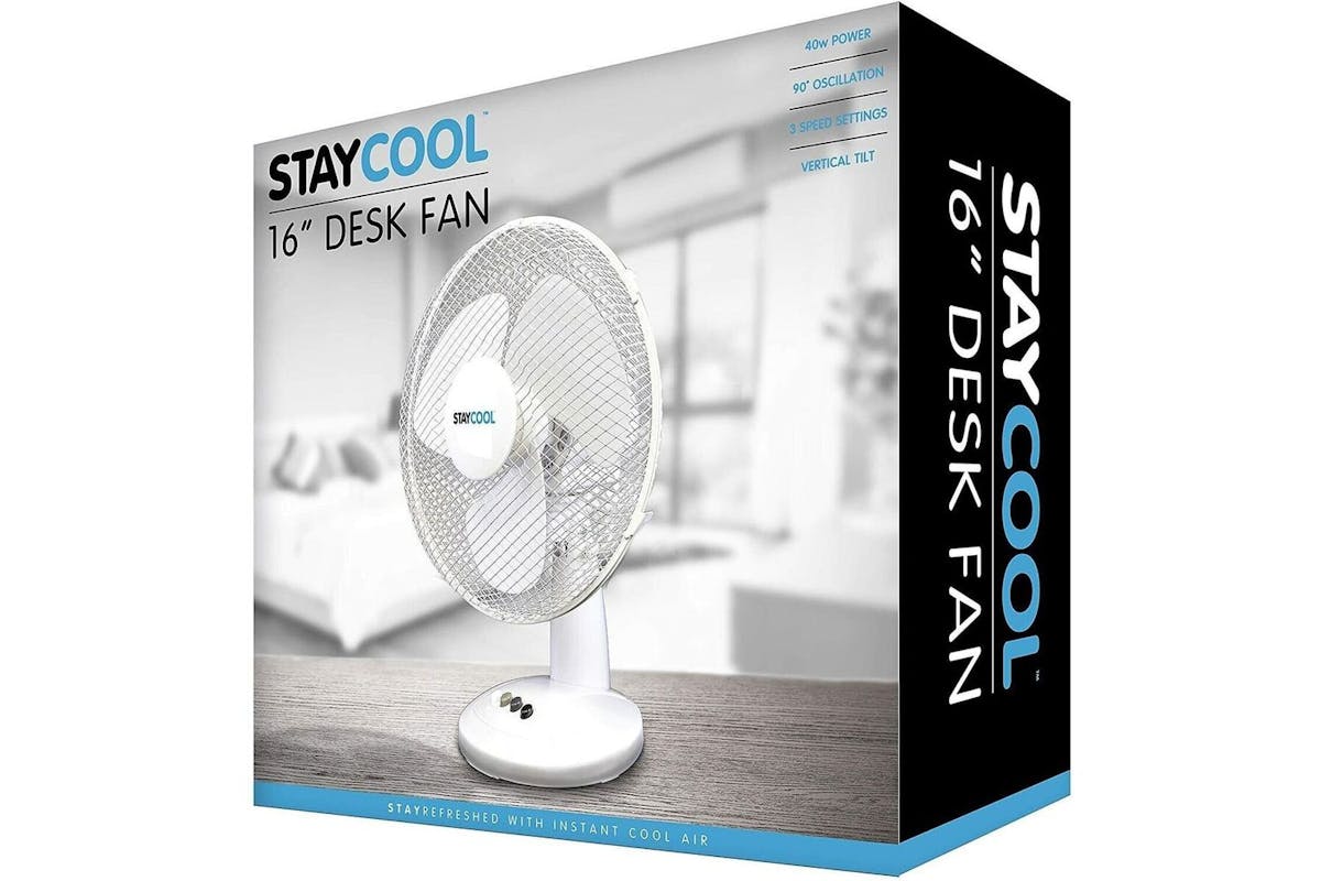 Staycool | 16" Desk Fan | White-3