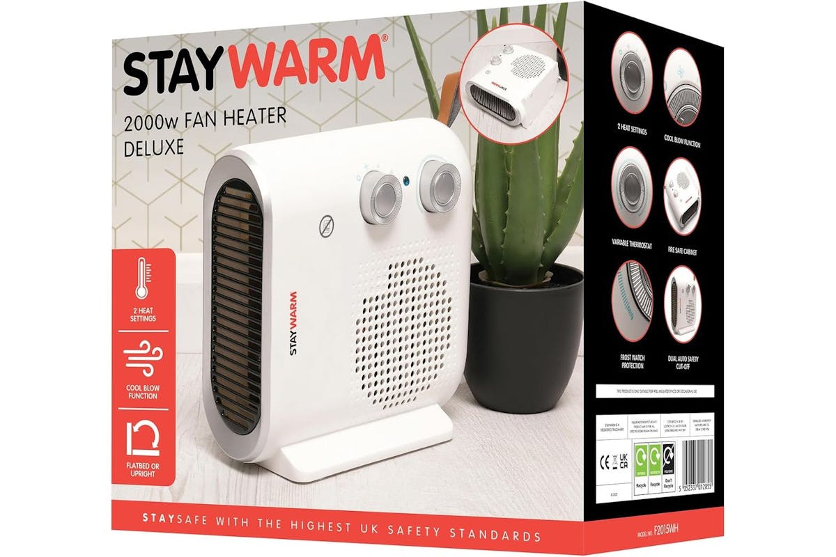 Staywarm | 2000w Deluxe Upright Fan Heater-2