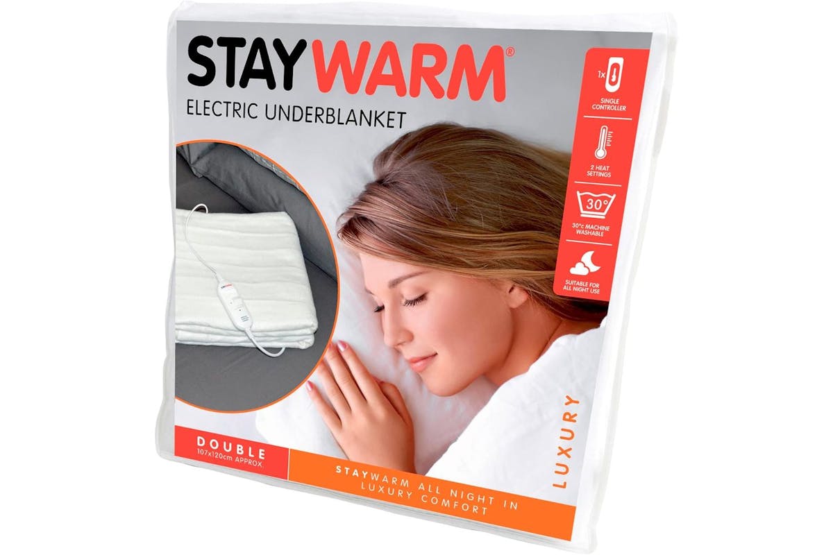 Staywarm | Electric Underblanket Luxury | Polyester 450 Gsm | Double Size-2