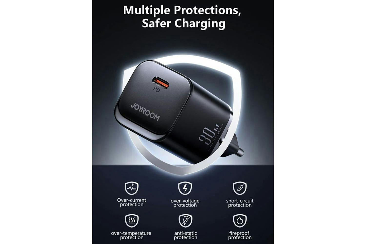 Joyroom 30W PD Fast Charger | Black-2