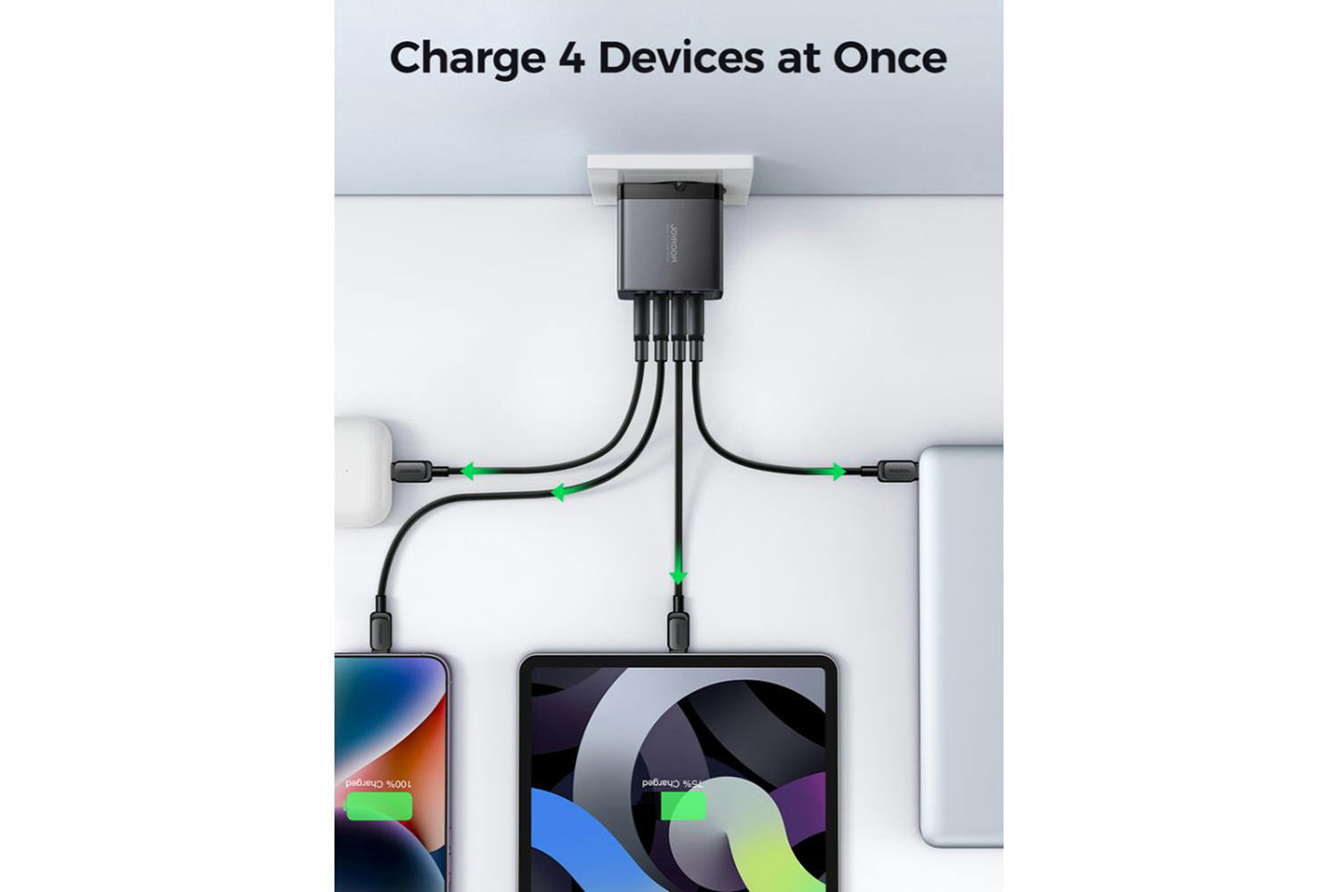 Joyroom GaN Ultra JR-TCG04 100W Fast Charger | Black-4