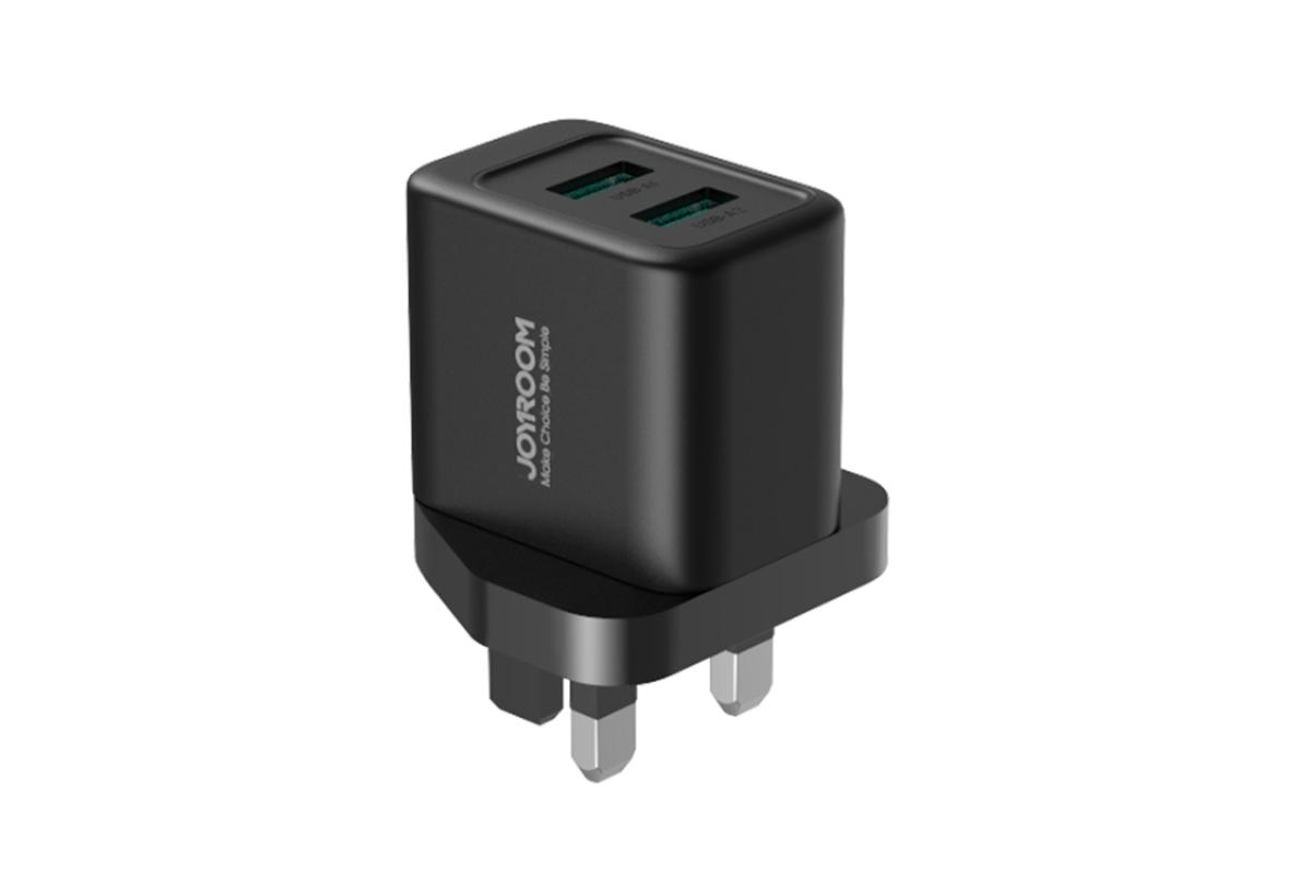 Joyroom 2.4A Dual USB Port Fast Charger | Black-2
