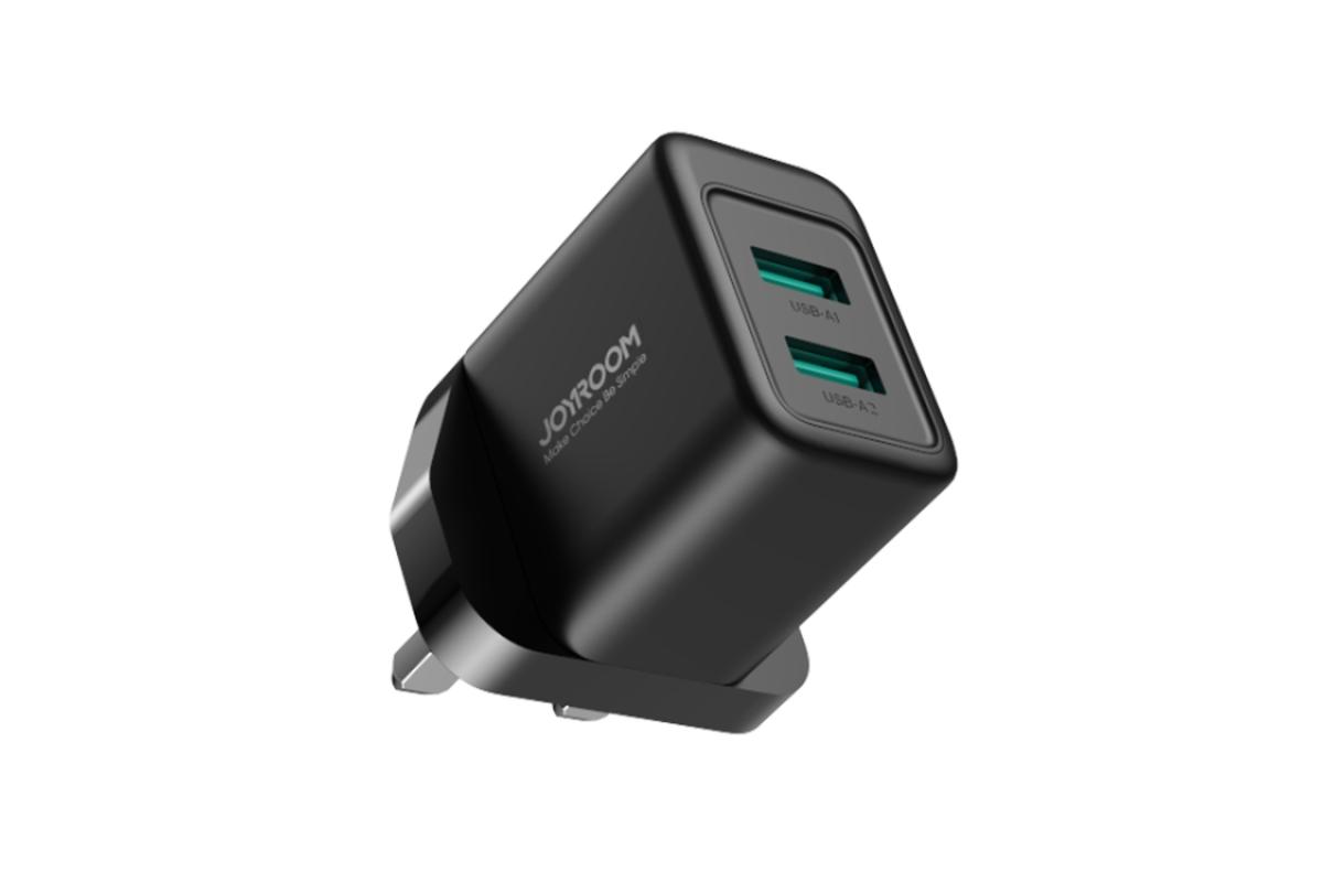 Joyroom 2.4A Dual USB Port Fast Charger | Black-3