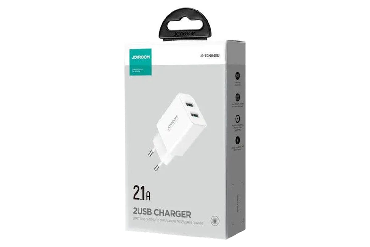 Joyroom 2.1A Dual USB-A Charger | White-2