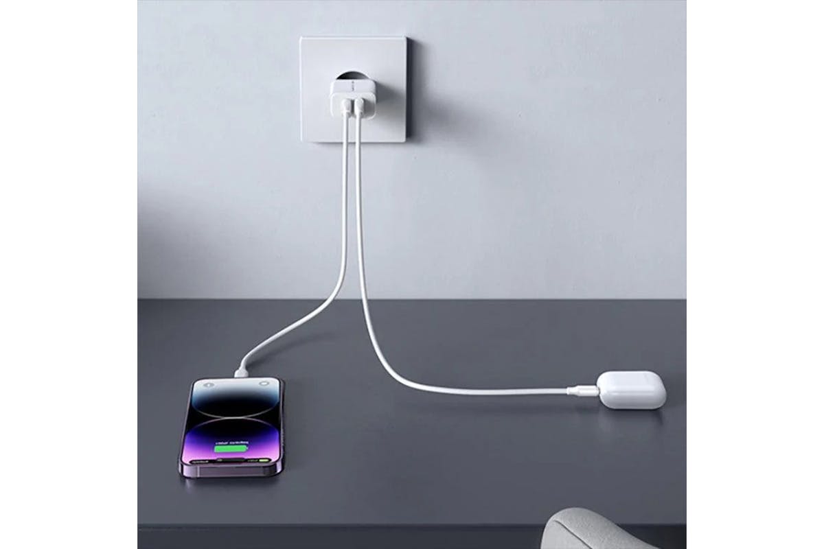 Joyroom 2.1A Dual USB-A Charger | White-4