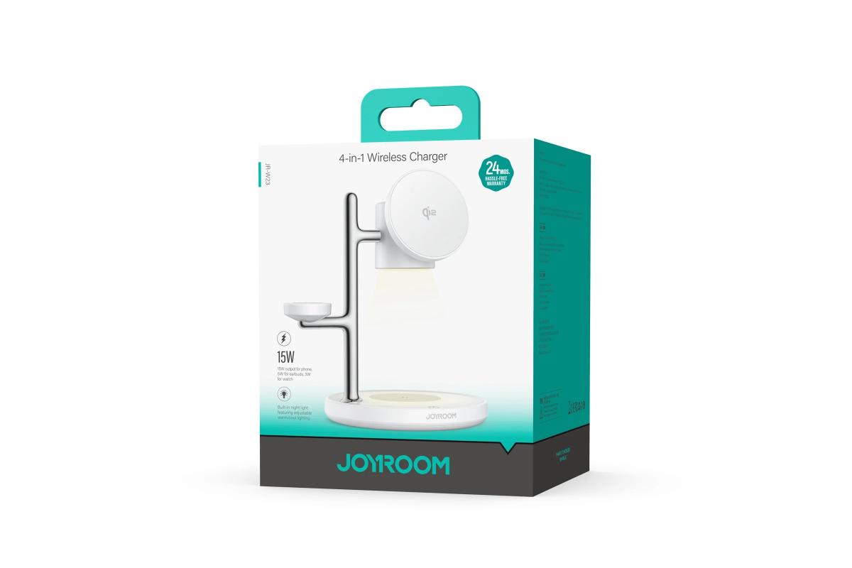 Joyroom JR-W23 Qi2 4-in-1 Wireless Charger | White-2