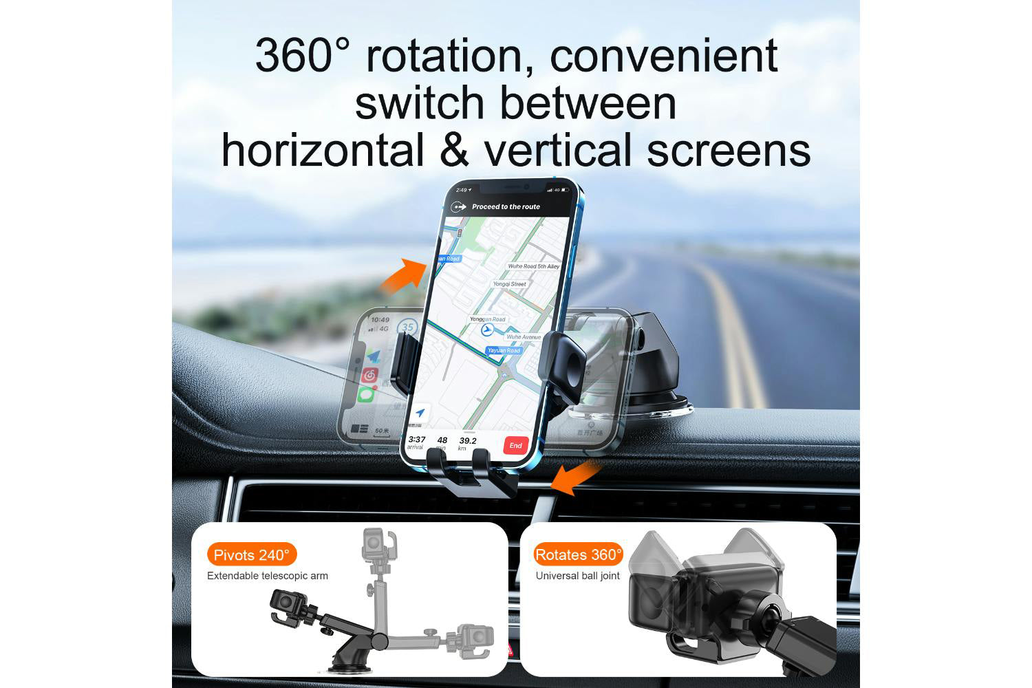 Joyroom JR-ZS283 Mini Car Holder for Dashboard-3