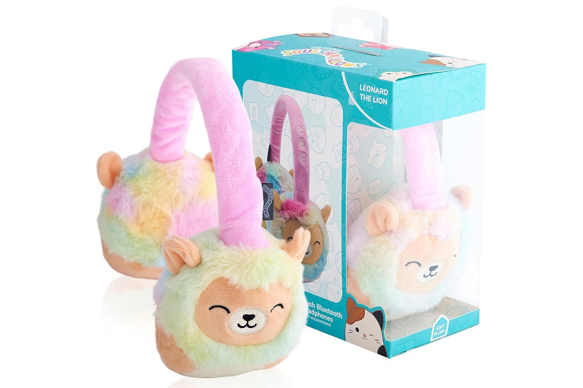 Squishmallows Leonard The Lion Plush Bluetooth Wireless On Ear Headphone | Multicolour-2