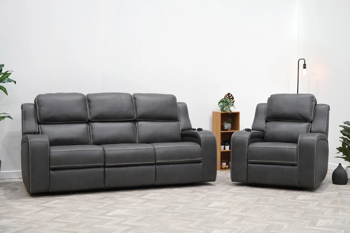 Shobi 3 Seater Sofa | Power Recliner | Heated & Massage Seat | Fabric-8