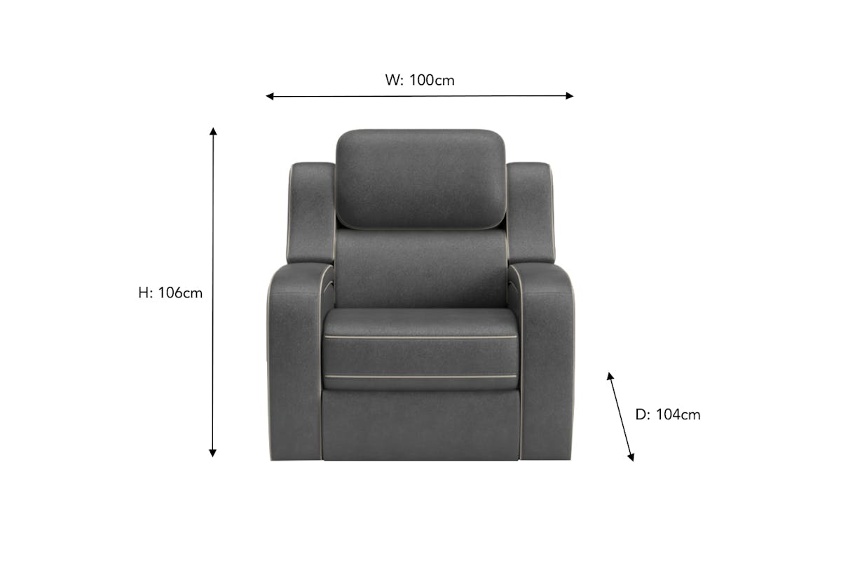 Shobi Armchair | Power Recliner | Heated & Massage Seat | Fabric-3