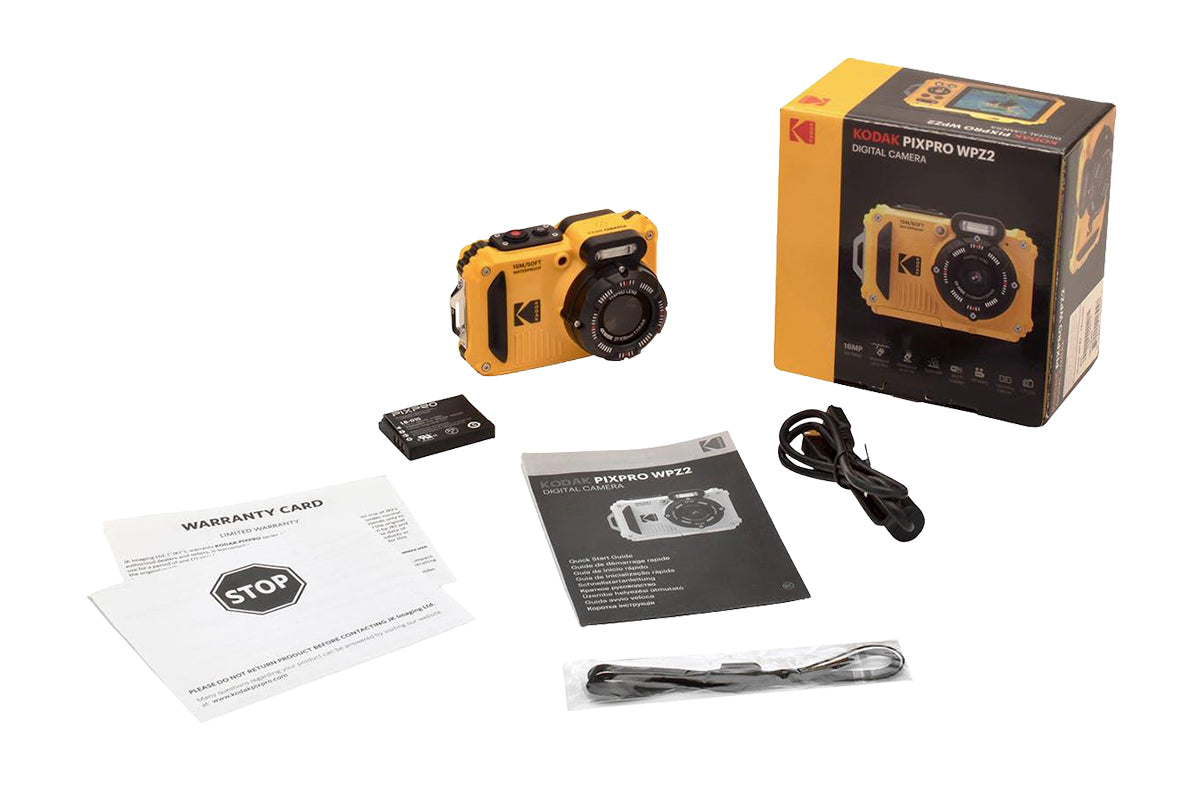 Kodak PixPro WPZ2 Compact Digital Camera Kit | Yellow-14