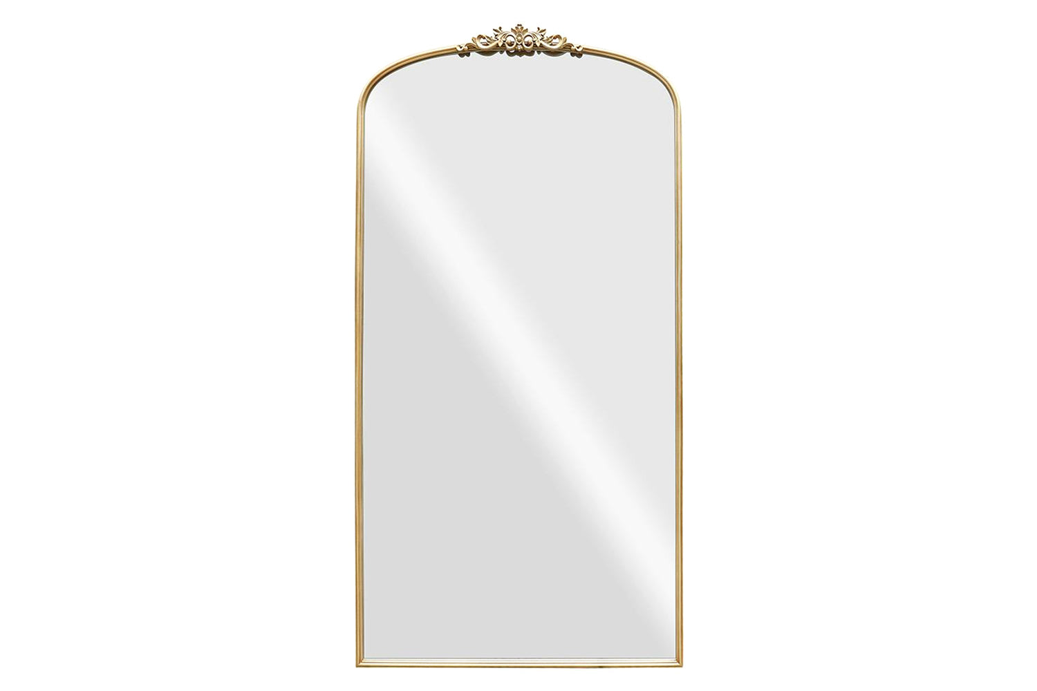 Juliette Metal Arched Leaner Mirror | Gold | 90 x 182 cm