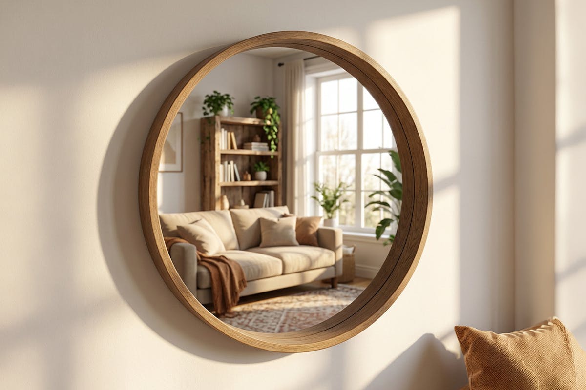 Aalto Round Mirror | Natural |100 cm-2