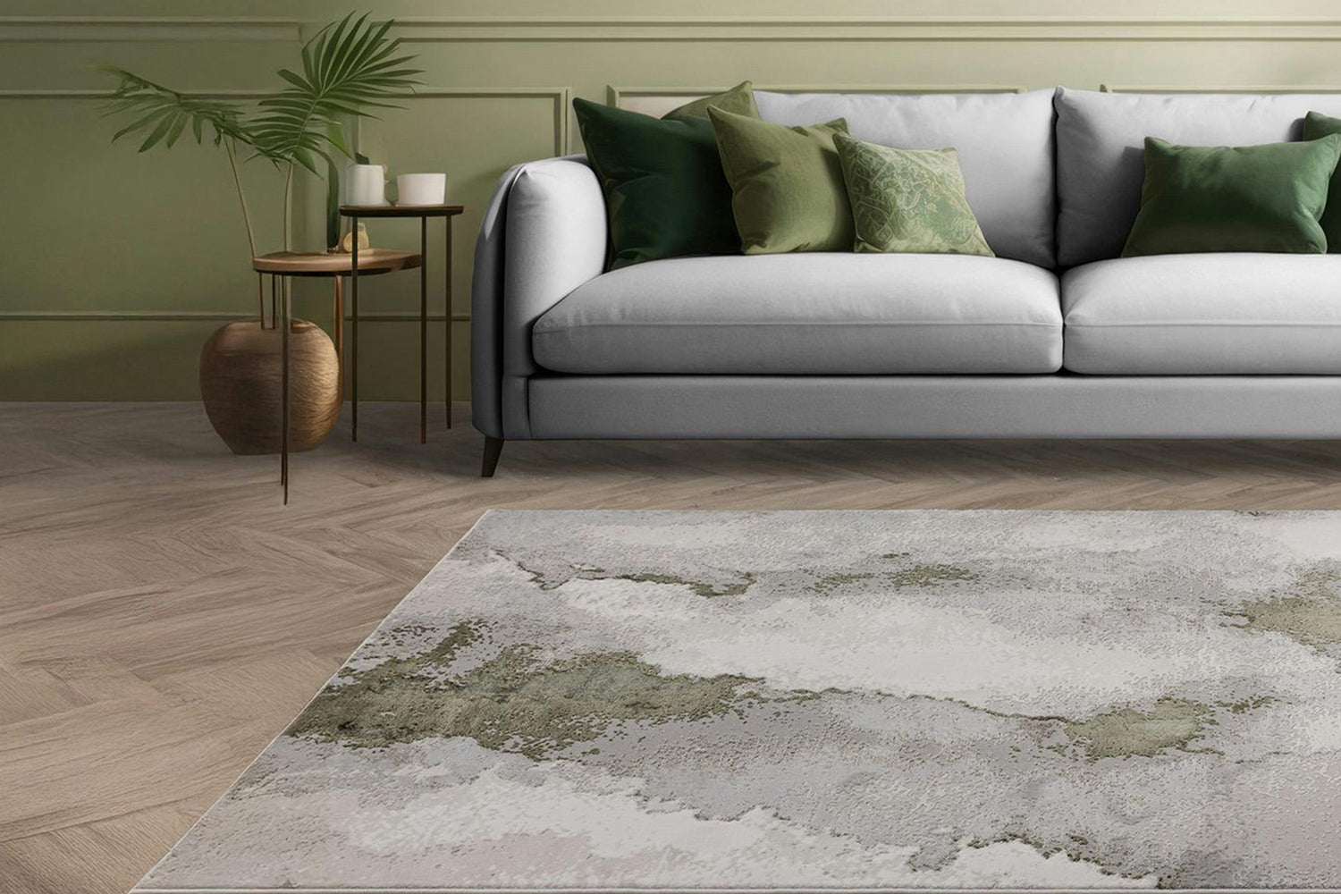 Cosmic Rug | Green | 200 x 290 cm-2