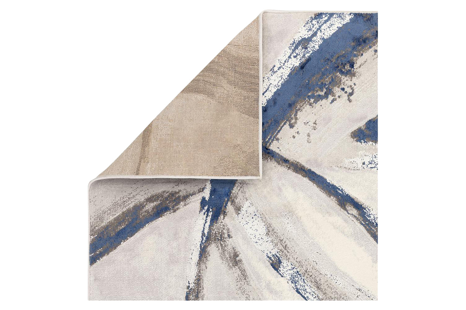 Swirl Abstract Rug | Grey/Blue | 160 x 230 cm-5