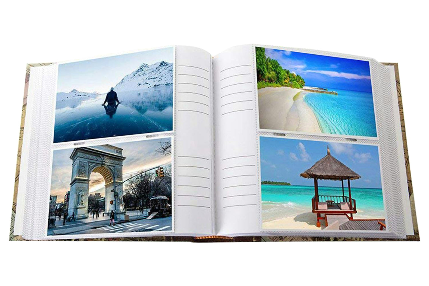 Kenro Old World Map 200 Photos Memo Album | 7x5"-3