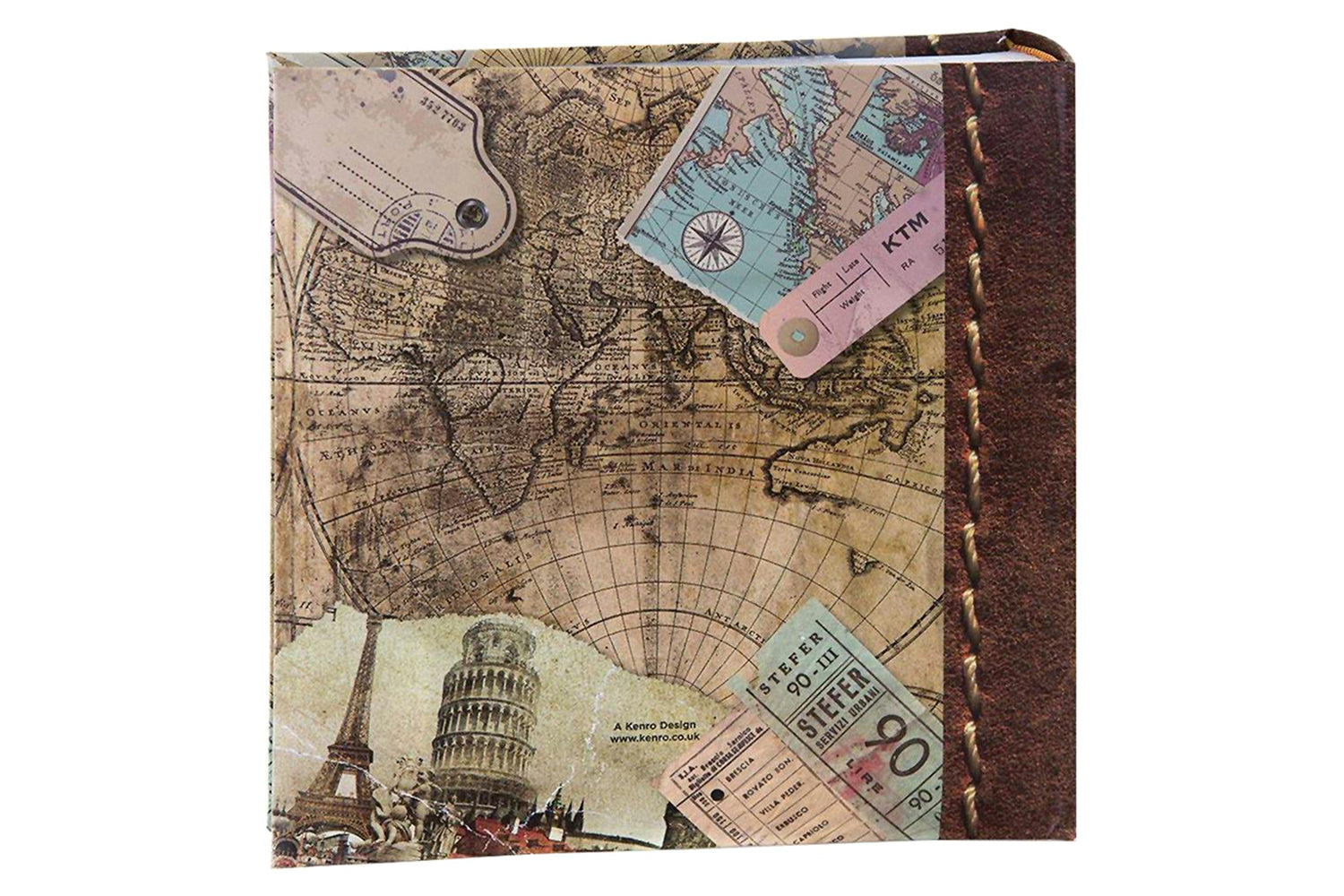 Kenro Old World Map 200 Photos Memo Album | 7x5"-4