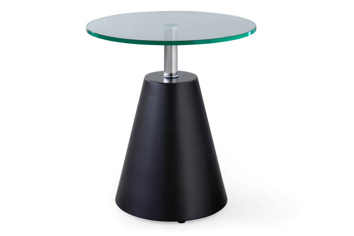 Holly Glass Top Side Table
