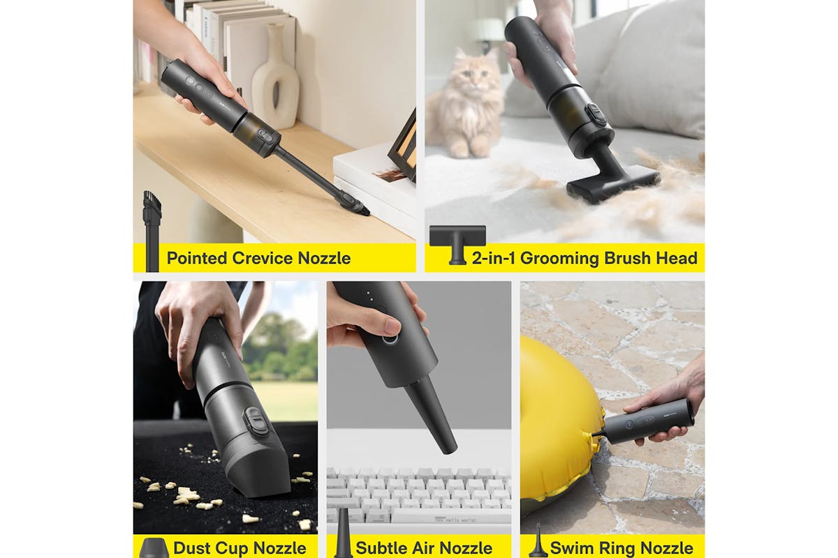 Hoto AutoCare Portable Air Duster & Vacuum Cleaner | QWCXA005-9