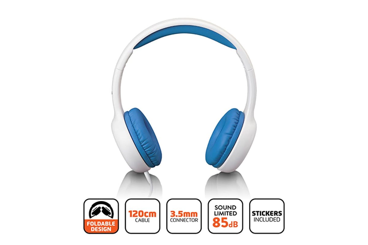 Lenco | Kids Headphone 85db With Stickers Blue-3