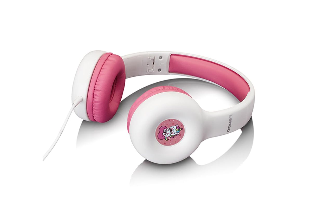 Lenco | Kids Headphone 85db With Stickers Pin | Wired | Pink-2