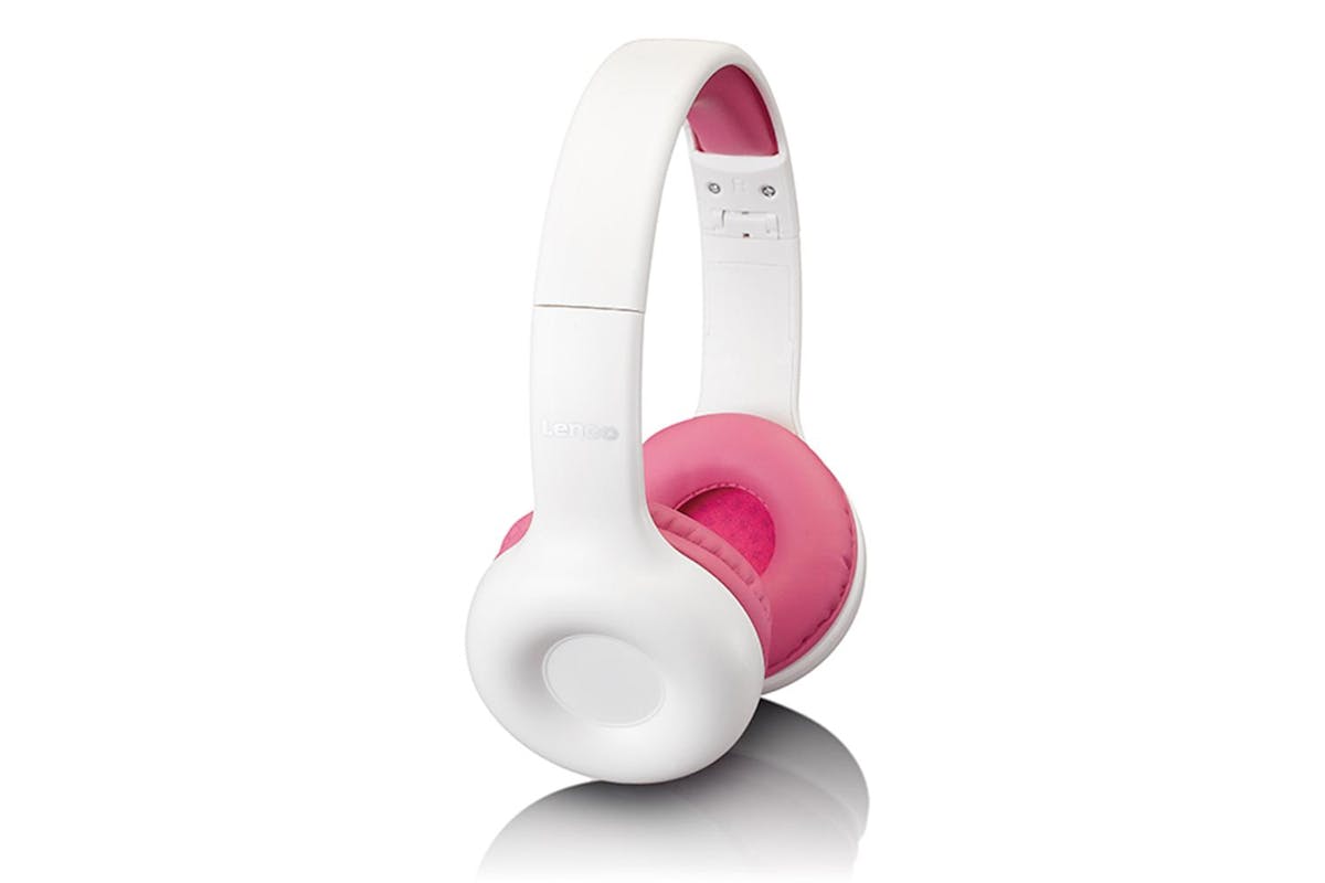 Lenco | Kids Headphone 85db With Stickers Pin | Wired | Pink-4