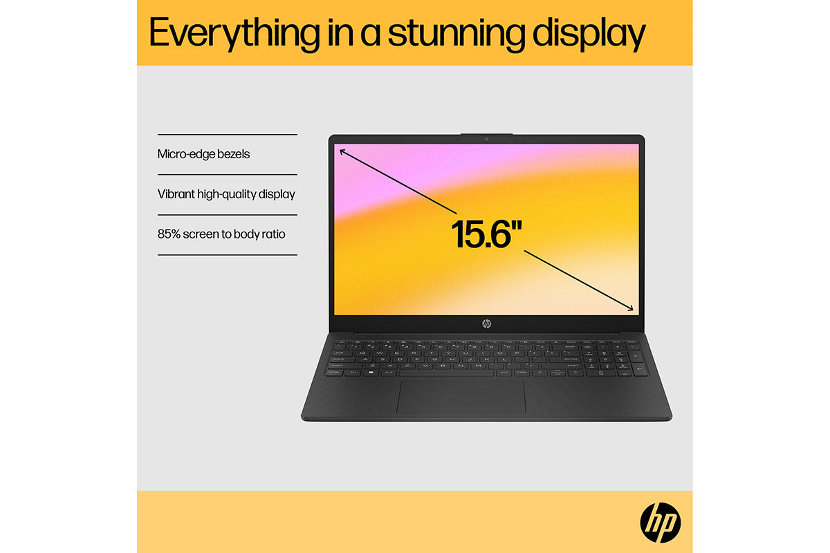 HP 15" AMD Ryzen 3 | 8GB | 256GB | Jet Black-5