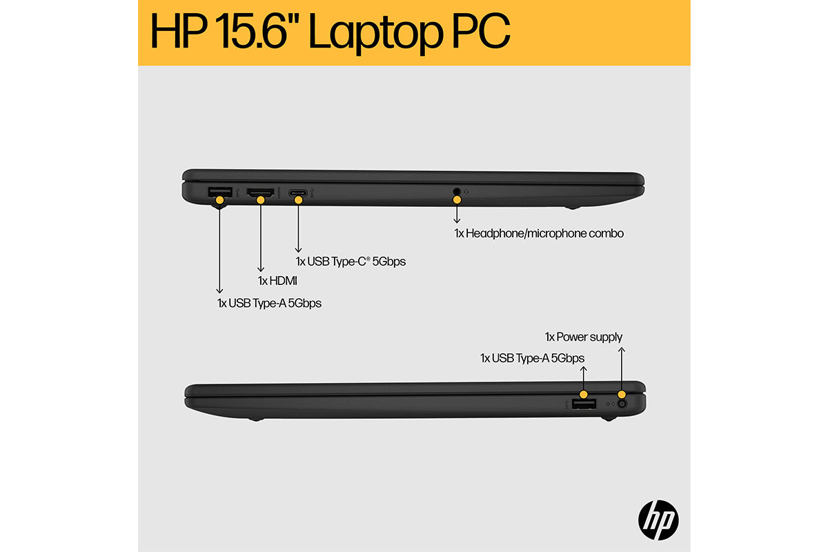 HP 15" AMD Ryzen 3 | 8GB | 256GB | Jet Black-7