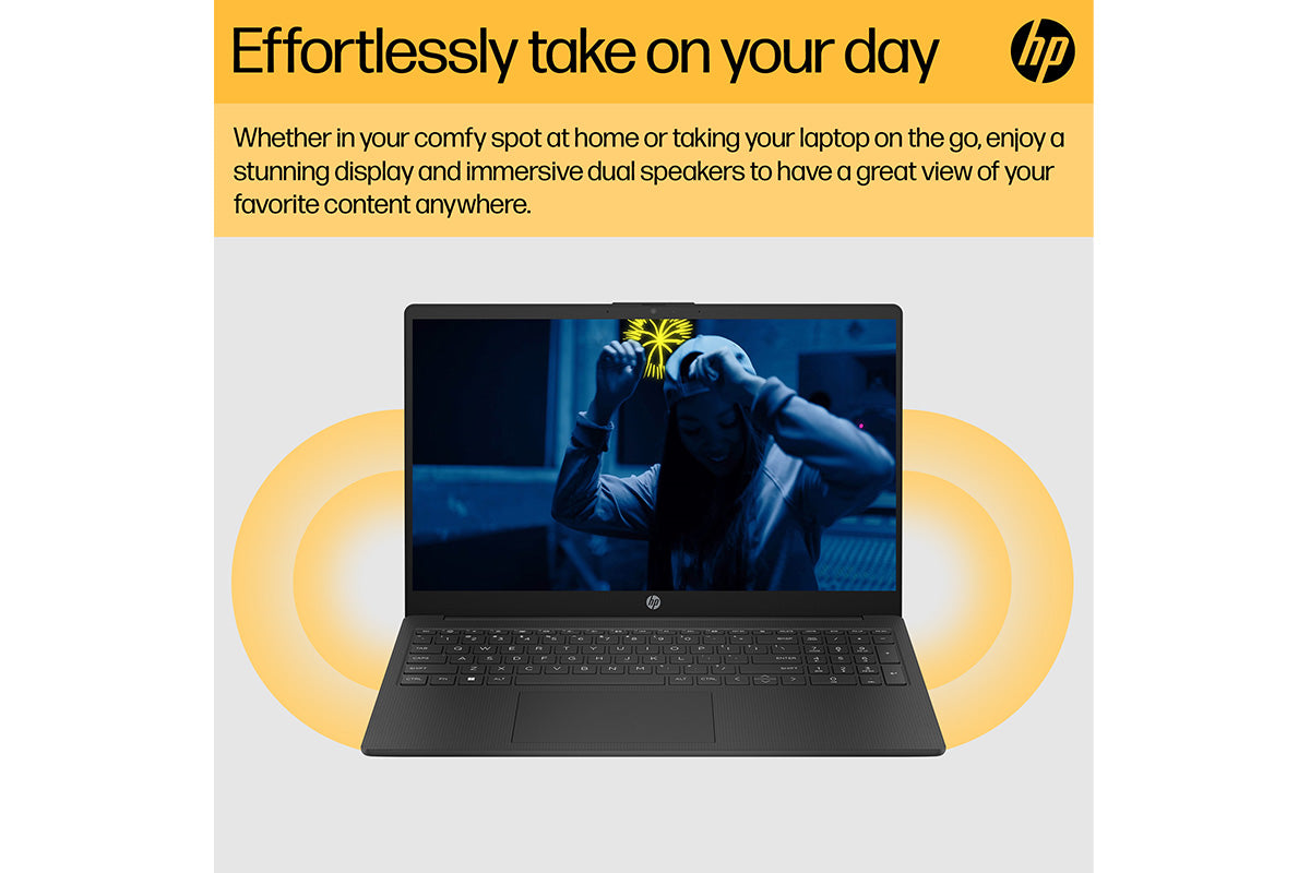 HP 15" AMD Ryzen 3 | 8GB | 256GB | Jet Black-8