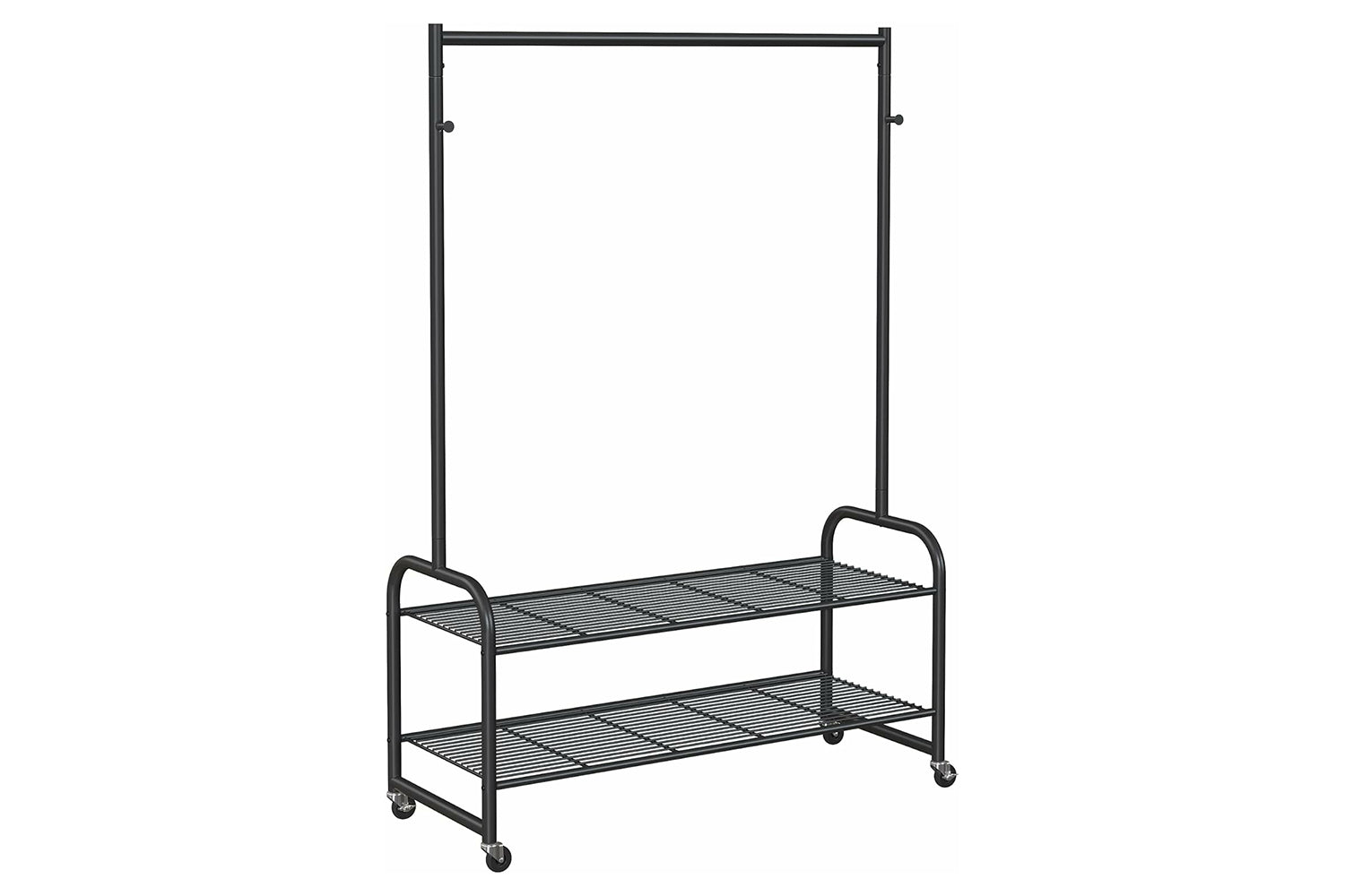 Songmics Clothes Rail with Coat and Shoe Storage Hallway | Black