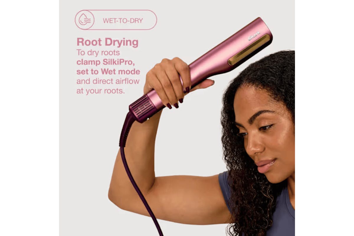 Shark SilkiPro Straight Hair Straightener and Dryer | Rose Petal-12
