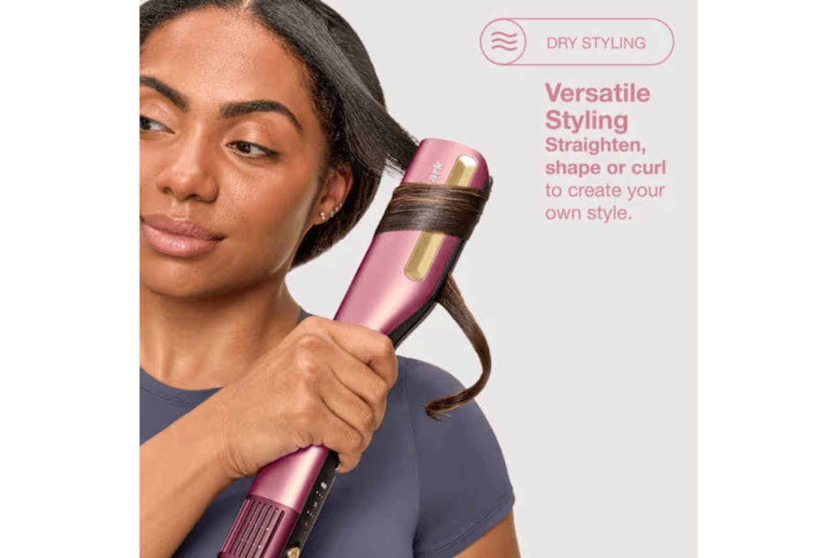Shark SilkiPro Straight Hair Straightener and Dryer | Rose Petal-13