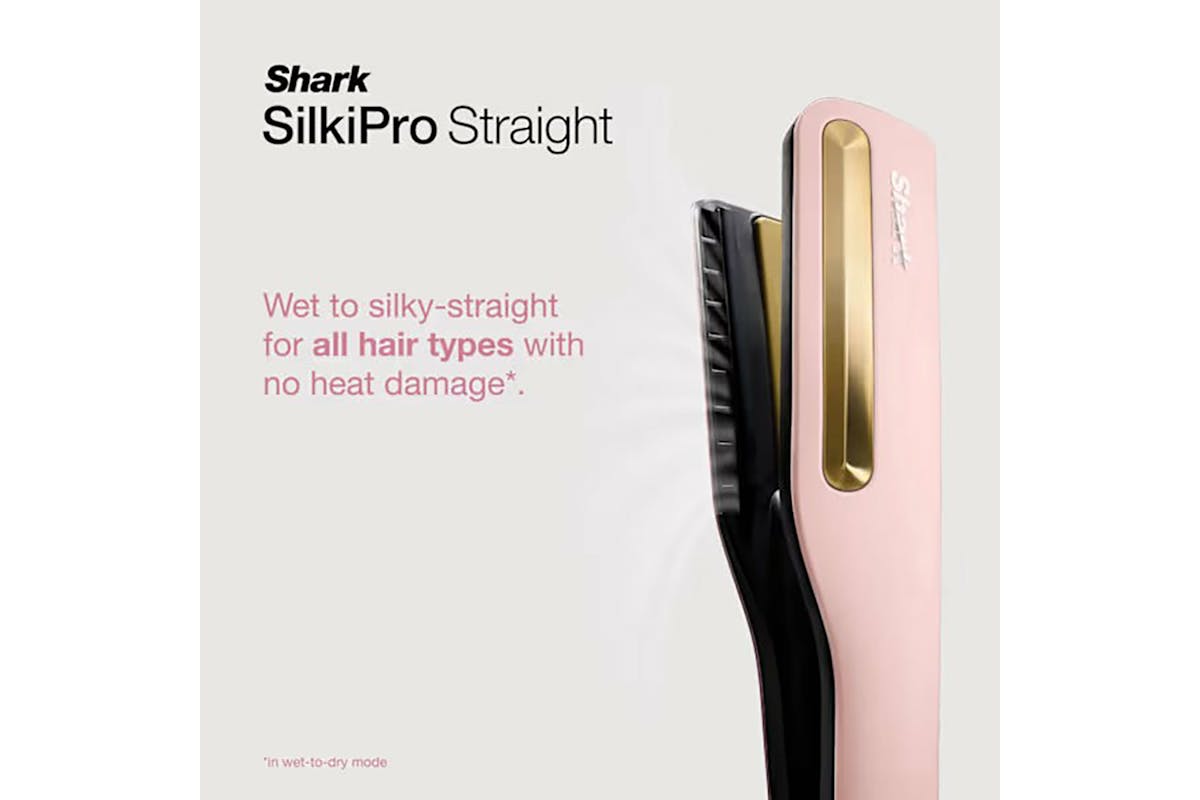 Shark SilkiPro Straight Hair Straightener and Dryer | Rose Petal-2