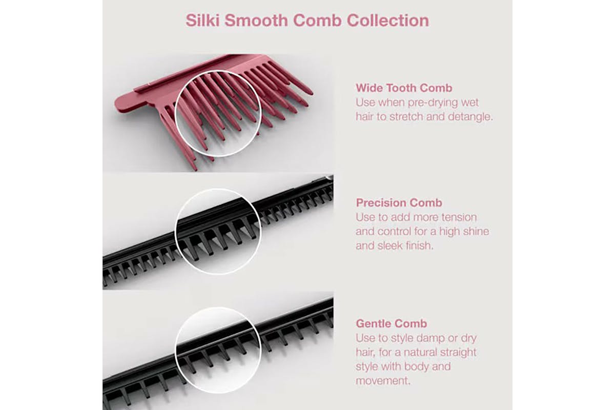 Shark SilkiPro Straight Hair Straightener and Dryer | Rose Petal-8