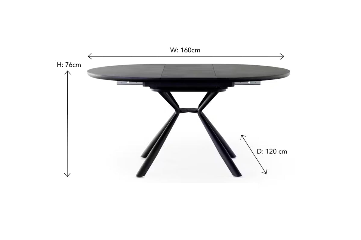 Baz Round Extending Dining Table-4