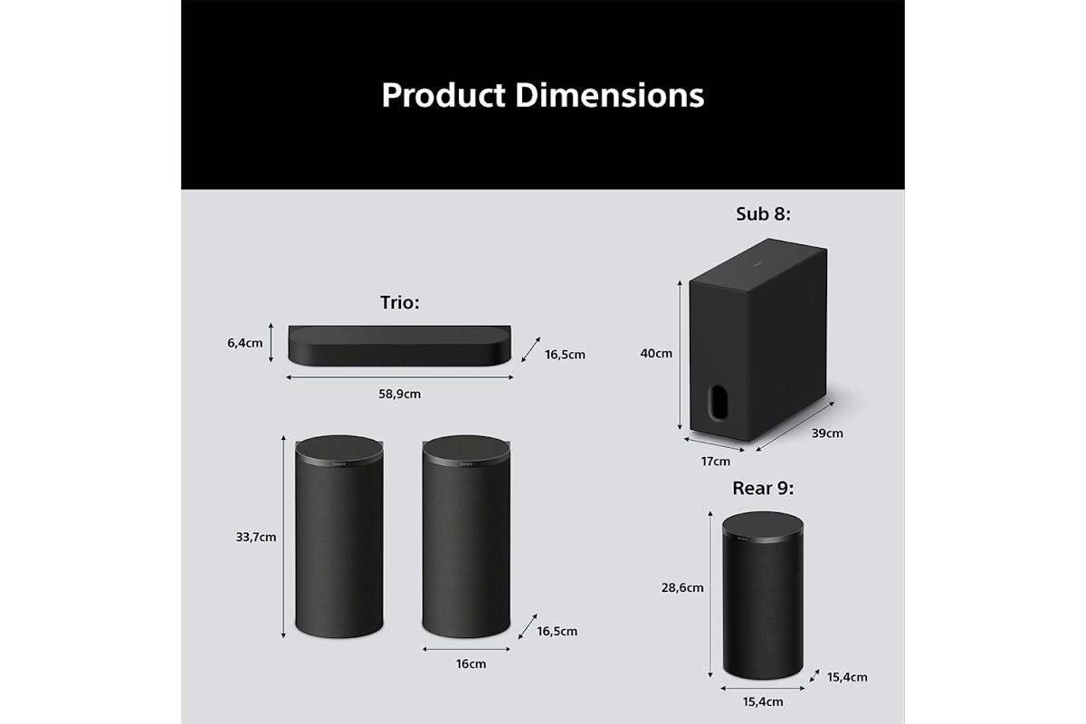 Sony BRAVIA Home Theatre Triokit | Black-8