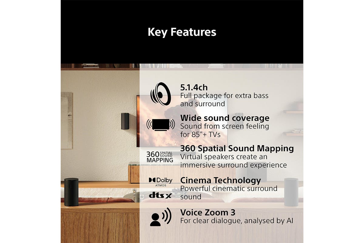 Sony BRAVIA Home Theatre Triokit | Black-9