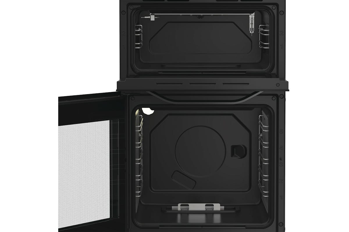 Hotpoint 50cm Gas Electric Double Oven | HTG5GCB-2