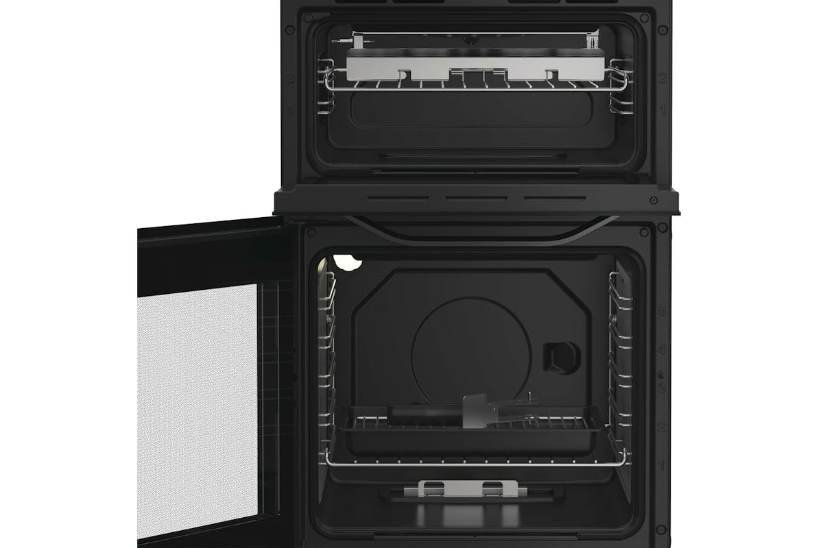 Hotpoint 50cm Gas Electric Double Oven | HTG5GCB-4