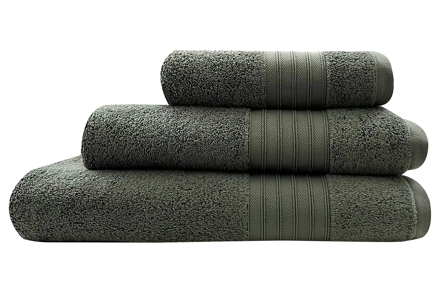 Cotton Terry Hand Towel | Khaki-3