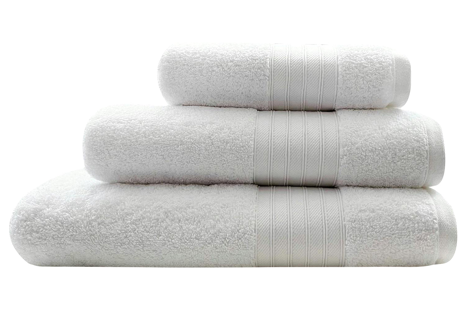 Cotton Terry Hand Towel | White-3