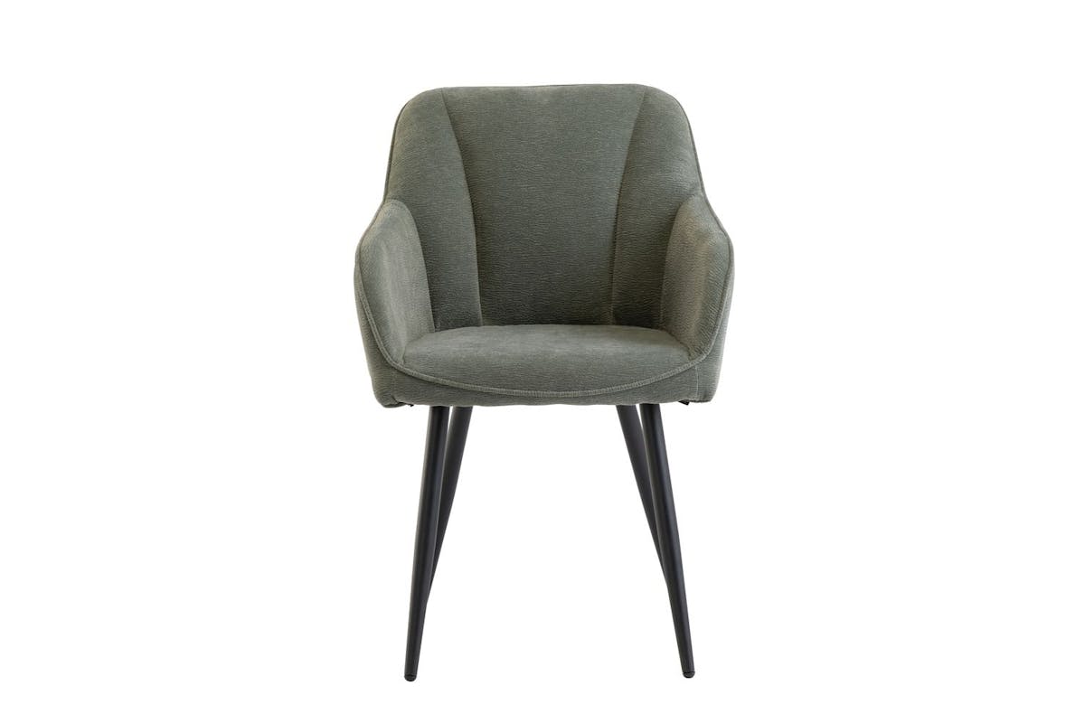 Hugo Dining Chairs | Green | Set of 2