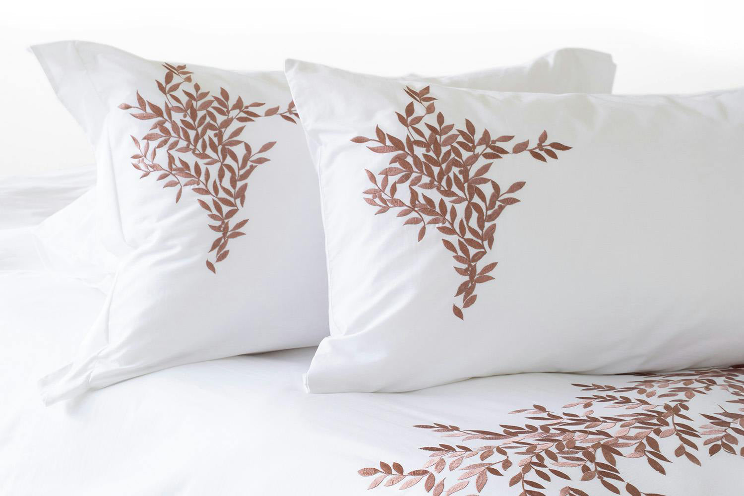 The Linen Room | 200TC Cotton Oxford Rory Pillowcase Pair | White