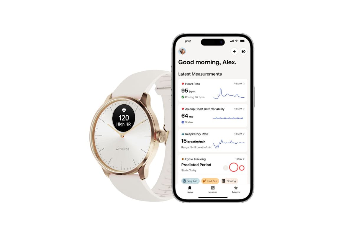Withings Scanwatch Light | Rose Gold/White-3