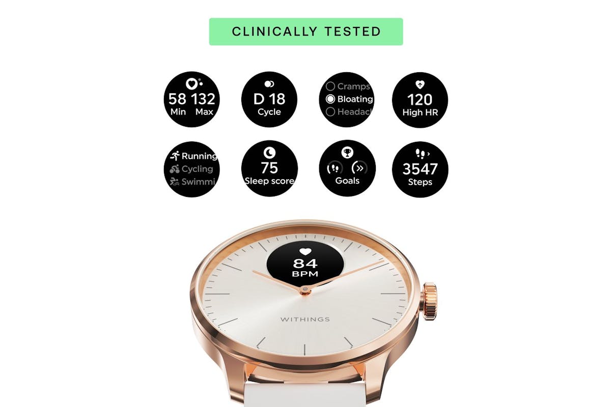 Withings Scanwatch Light | Rose Gold/White-4