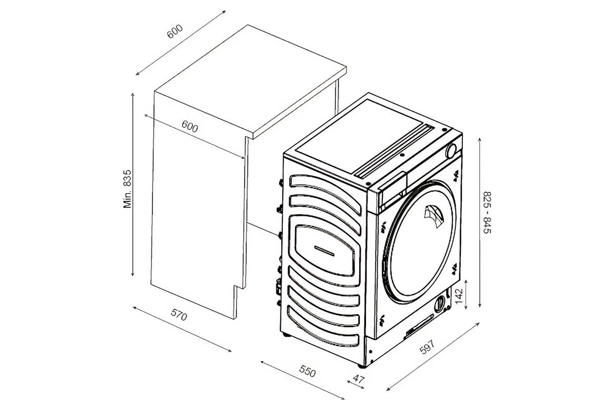 Haier Series 8 10kg Built-in Washing Machine | HWB100B14858U1-18