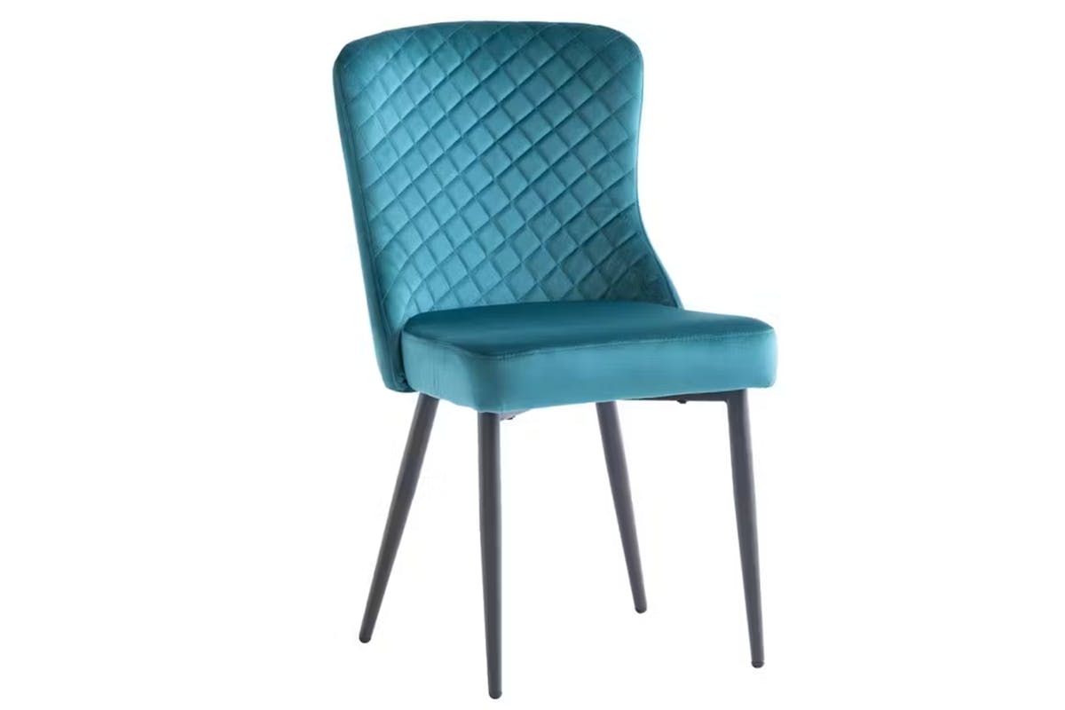 Hadley Dining Chairs | Velvet | Blue | Set of 2-2