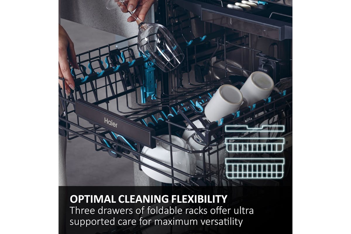 Haier Series 7 Freestanding Dishwasher | 14 Place | XF4A4M4PDA-80-9