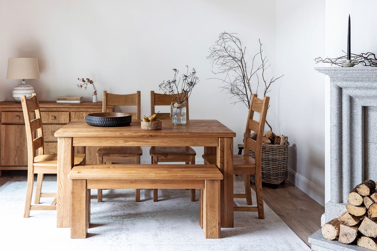 Hamilton Dining Bench | 120 Cm | Natural-2