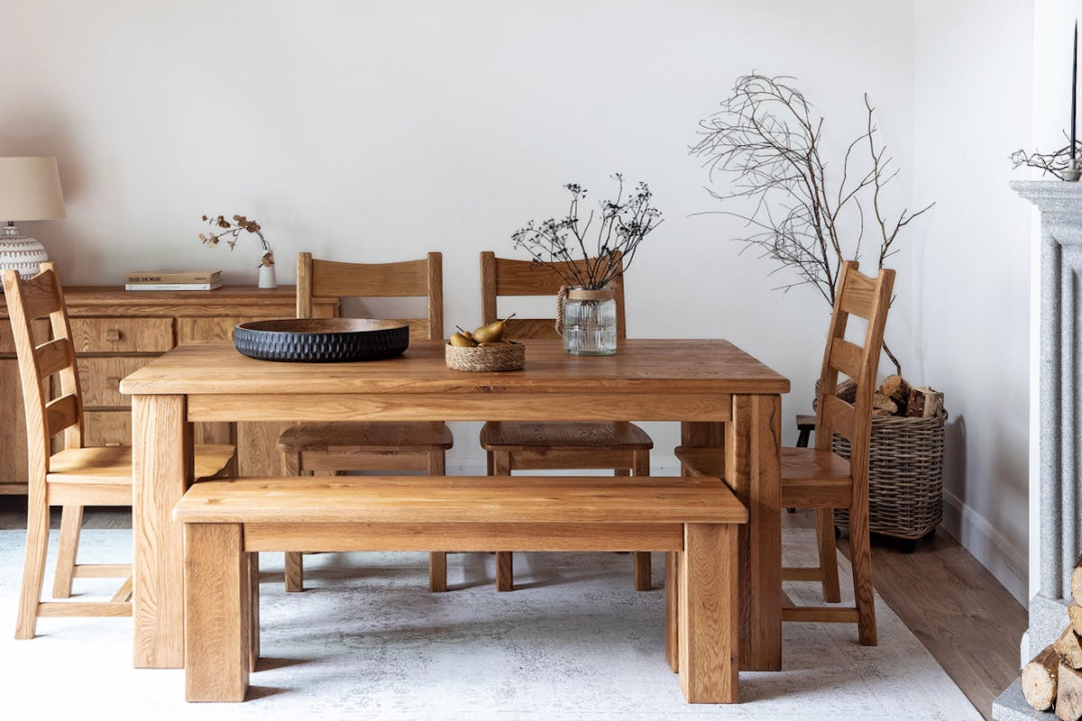 Hamilton Dining Bench | 150 Cm | Natural-2